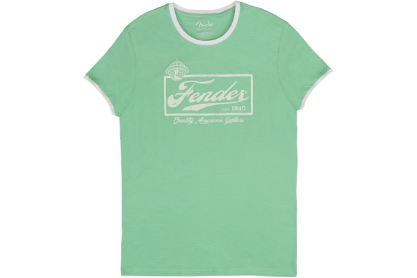Beer Label Men's Ringer Tee Sea Foam Green/White XL Beer Label Men's Ringer Tee Sea Foam Green/White XL
