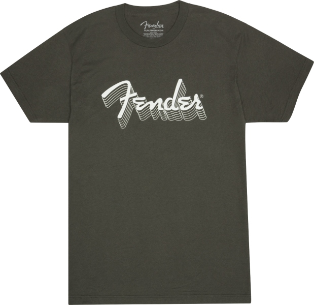 Fender Reflective Ink T-Shirt Charcoal M