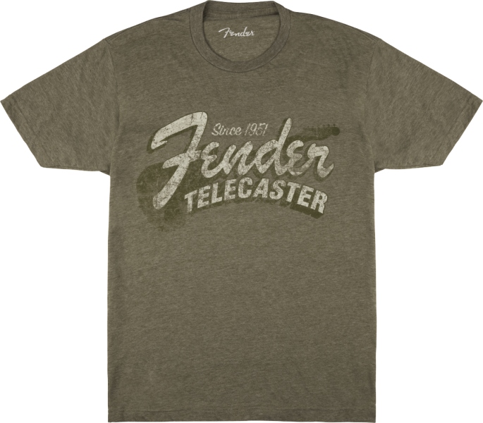 Fender Since 1951 Telecaster T-Shirt Military Heather Green XL