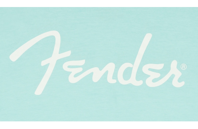 Tricou Fender Spaghetti Logo Daphne Blue L