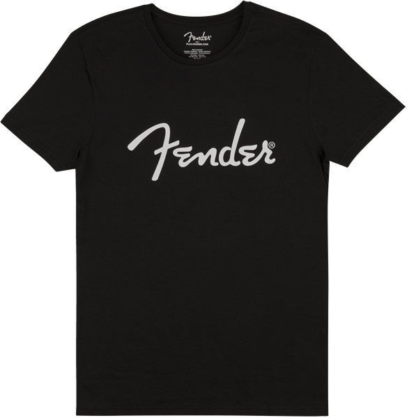Fender Spaghetti Logo Men's Tee Black Small