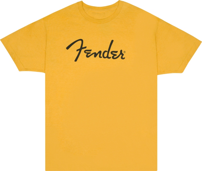 Fender Spaghetti Logo T-Shirt Butterscotch Blonde L