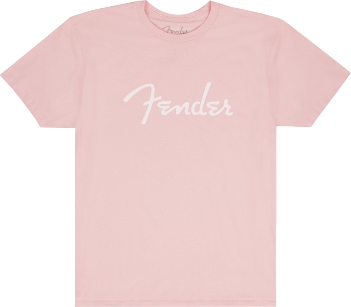 Fender Spaghetti Logo T-Shirt Shell Pink M