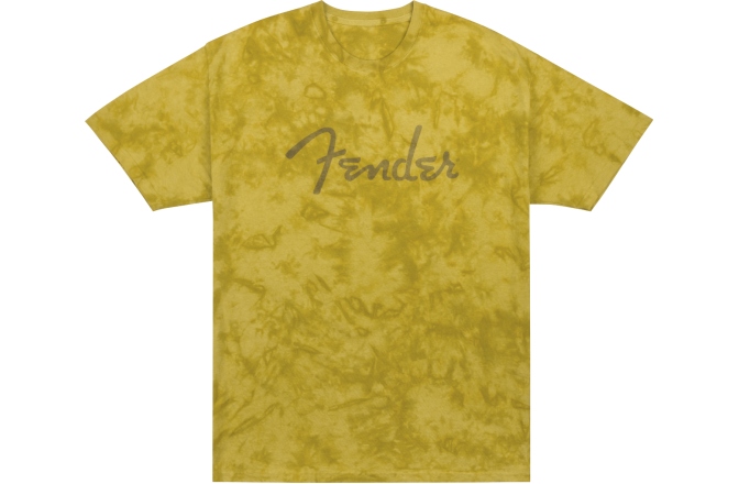 Tricou Fender Spaghetti Logo Tie-Dye T-Shirt Mustard XL