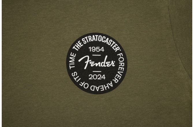 Tricou Fender Stratocaster 70th Anniversary Badge Tee Olive S