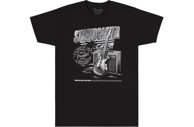Tricou Fender Stratocaster 70th Anniversary Tee Black M