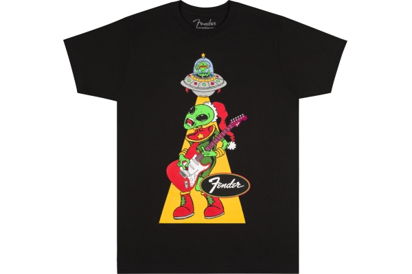 Fender Ugly Christmas Tee Alien Blk S