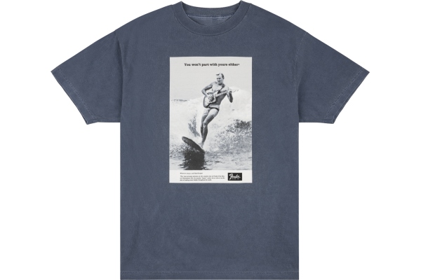 Fender Vintage Ad Surfer Tee Ocean M Fender Vintage Ad Surfer Tee Ocean M