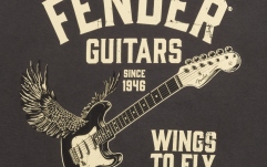 Tricou Fender Wings To Fly T-Shirt Vintage Black XL