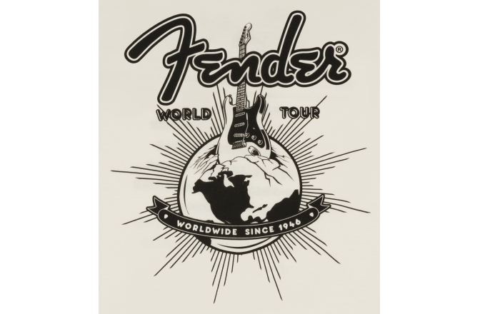 Tricou Fender World Tour Vintage White L
