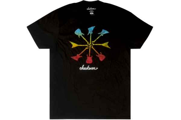 Jackson Guitar Shapes T-Shirt Black S
