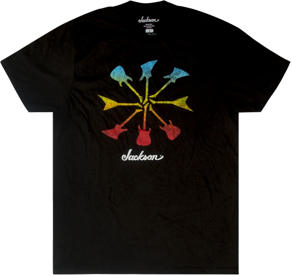 Jackson Guitar Shapes T-Shirt Black S