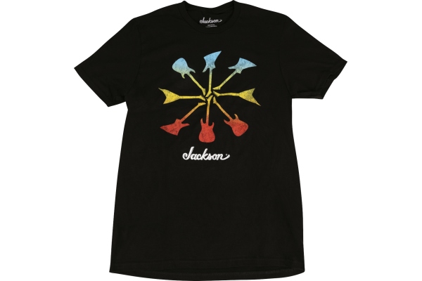 Guitar Shapes T-Shirt Black XL