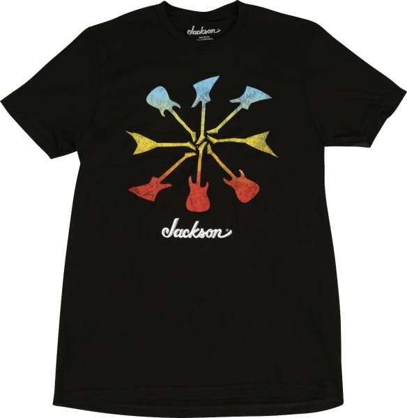 Jackson Guitar Shapes T-Shirt Black XL