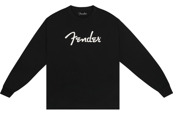 Fender Spaghetti Logo Long-Sleeve T-shirt, Black, L