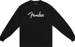 Tricou mânecă lungă Fender Spaghetti Logo Long-Sleeve T-shirt, Black, S