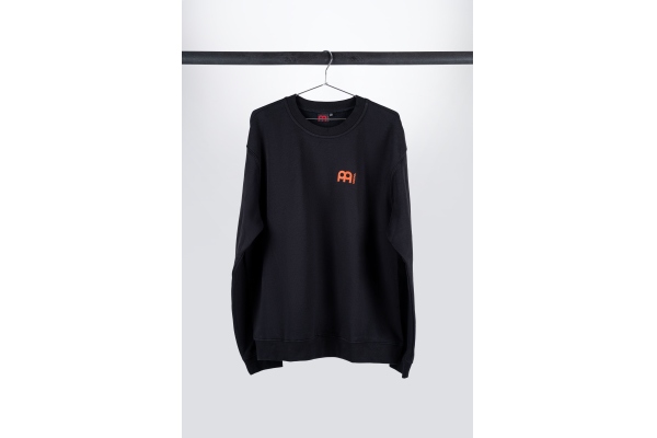 Black sweatshirt with logo on left chest Black sweatshirt with logo on left chest