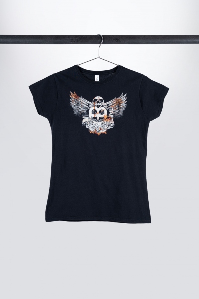 Meinl Black T-Shirt With Imprinted White Jawbreaker Logo On Chest - Girlie L