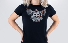 Tricou Meinl Black T-Shirt With Imprinted White Jawbreaker Logo On Chest - Girlie XL