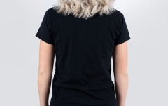 Tricou Meinl Black T-Shirt With Imprinted White Metal-Fork Logo On Chest - Girlie S