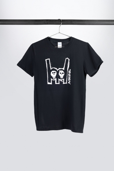 Meinl Black T-Shirt With Imprinted White Metal-Fork Logo On Chest S