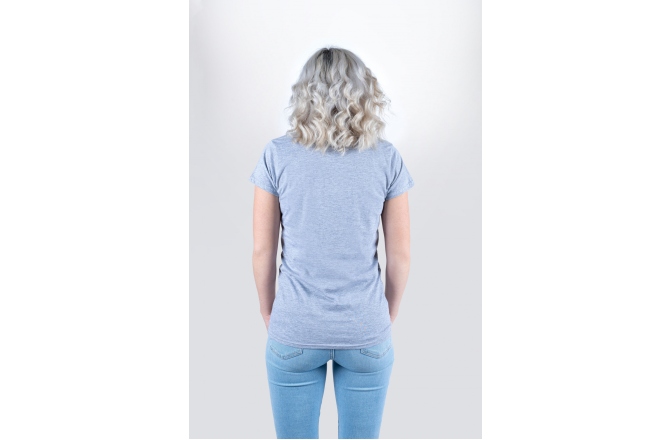 Tricou Meinl Gray Meinl Girlie T-shirt with imprinted black college logo on chest XL