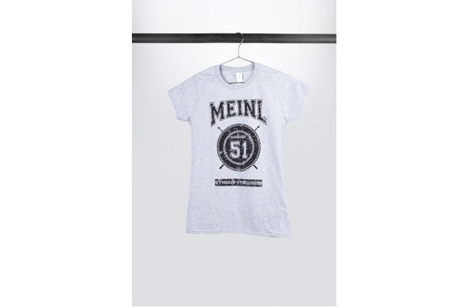 Tricou Meinl Gray Meinl Girlie T-shirt with imprinted black college logo on chest XL