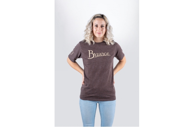 Tricou Meinl T-Shirt Espresso - With Byzance Logo S