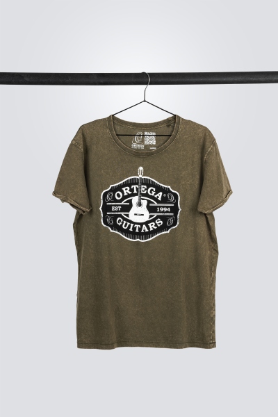 Ortega Americana Guitar T-Shirt - Vintage Washed Green/XL