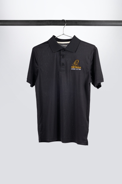 Ortega Golf Polo Shirt, Black, embroidered