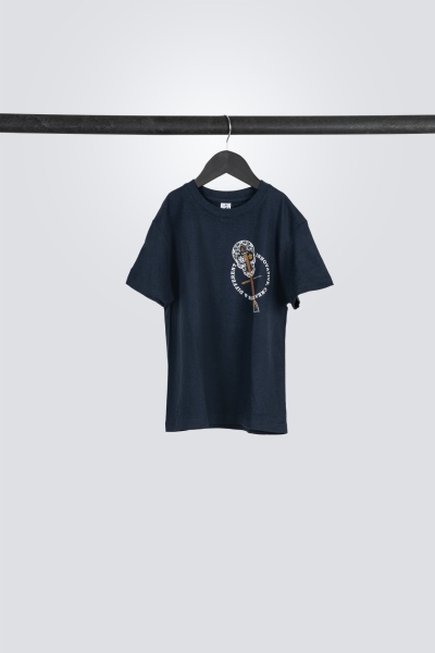 Ortega Skull Kids T-Shirt - Navy Blue/ 3-4