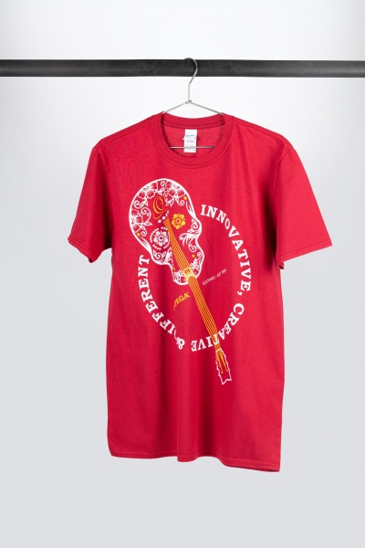 Ortega T-Shirt Skull Burgundy Red XL