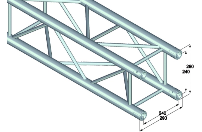 Truss Alutruss QUADLOCK 6082-875 4-Way Cross Beam