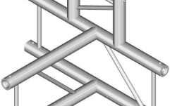 Truss bi-tubular Alutruss BILOCK E-GL22 T42-V 4-Way Corner 90°