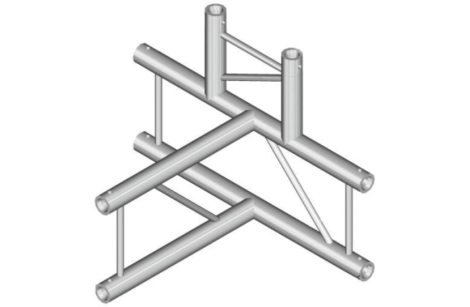 Truss bi-tubular Alutruss BILOCK E-GL22 T42-V 4-Way Corner 90°