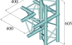 Truss deco Alutruss DECOLOCK DQ3-SPAC45 4-Way Corner right bk