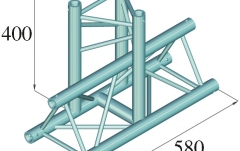 Truss deco Alutruss DECOLOCK DQ3-SPAT35 3-Way T-Piece 90° bk