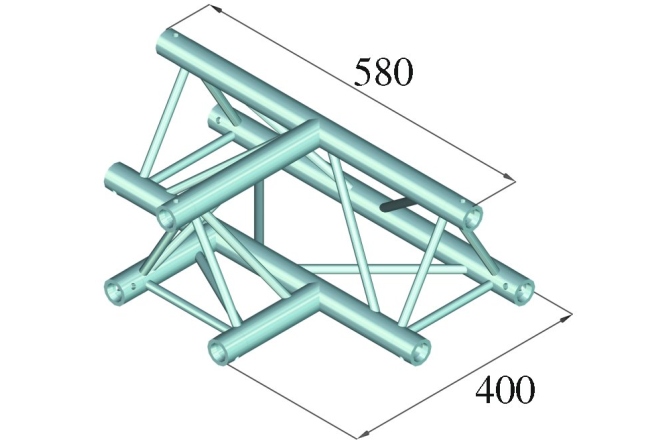 Truss deco Alutruss DECOLOCK DQ3-SPAT36 3-Way T-Piece 90° bk