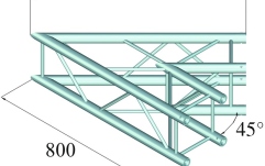 Truss deco Alutruss DECOLOCK DQ4-SPAC19 2-Way Corner 45° bk