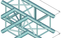 Truss deco Alutruss DECOLOCK DQ4-SPAT35 3-Way T-Piece 90° bk