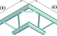 truss în 2 puncte Alutruss DECOLOCK DQ2-SPAC21H 2-way Corner 90° bk