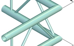 Truss în 2 puncte Alutruss DECOLOCK DQ2-SPAC21V 2-way Corner 90° bk