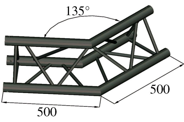 TRILOCK S-PAC 23 2-Way Corner 135°black