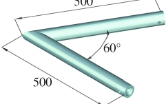 Truss într-un punct Alutruss DECOLOCK DQ1-SC20 2-Way Corner 60° bk
