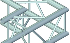 Truss quad tubular Alutruss QUADLOCK QL-ET34 C-21 2-way-corner 90°