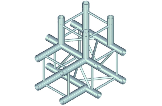 Truss quad tubular Alutruss QUADLOCK QL-ET34 T-42 4-Way T-Piece