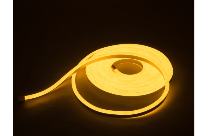 Tub de lumină flexibil cu 600 LED-uri, galben Eurolite LED Neon Flex 24V 5m yellow Set