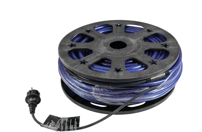 Tub flexibil pentru iluminat decorativ Eurolite RUBBERLIGHT RL1-230V blue 44m