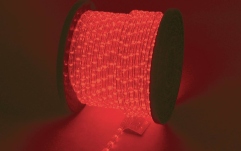 Tub flexibil pentru iluminat decorativ Eurolite RUBBERLIGHT RL1-230V red 44m