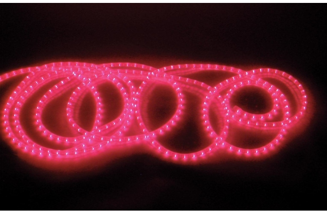 Tub flexibil pentru iluminat decorativ Eurolite RUBBERLIGHT RL1-230V red 5m